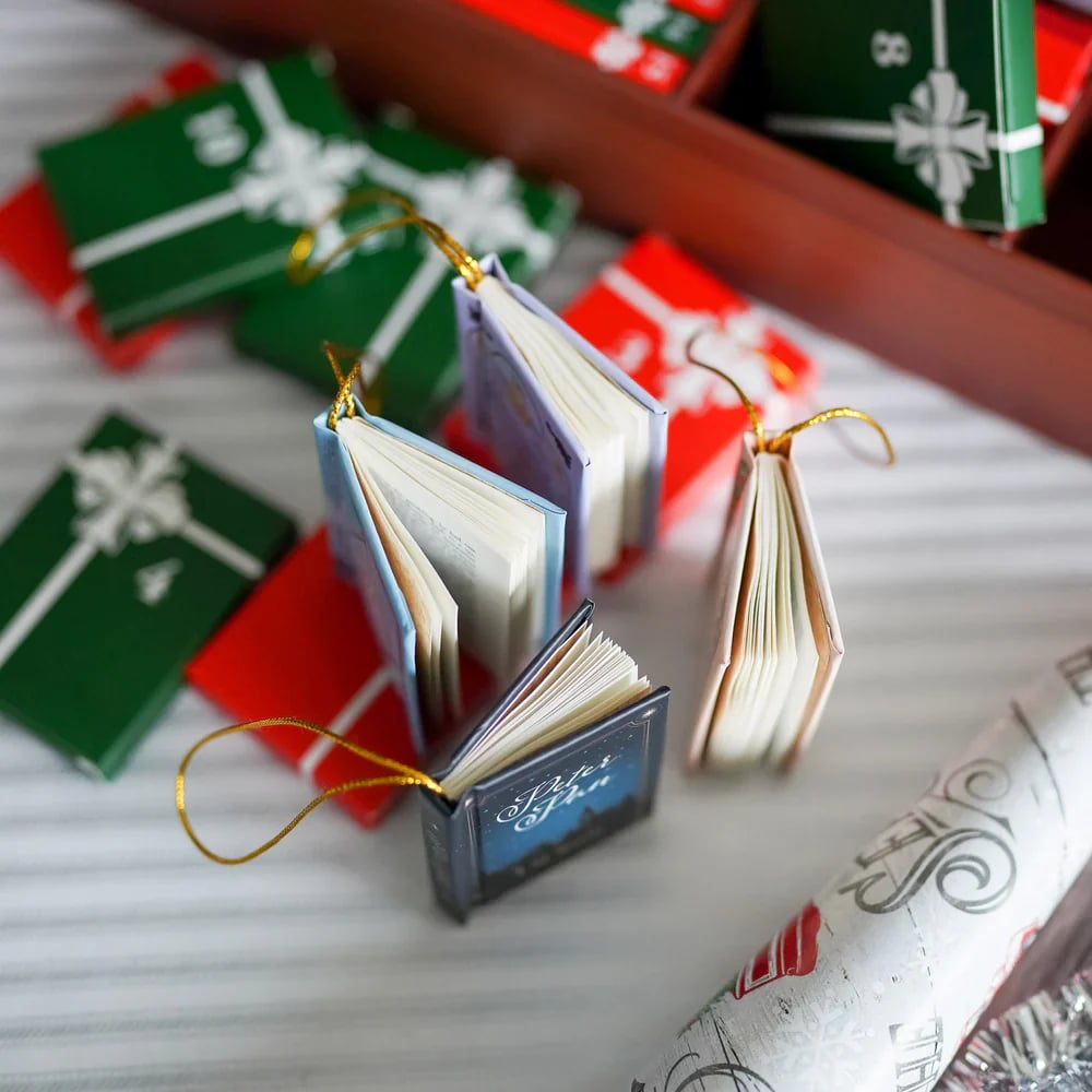šLast Day 49% Off šMini Book Ornament Advent