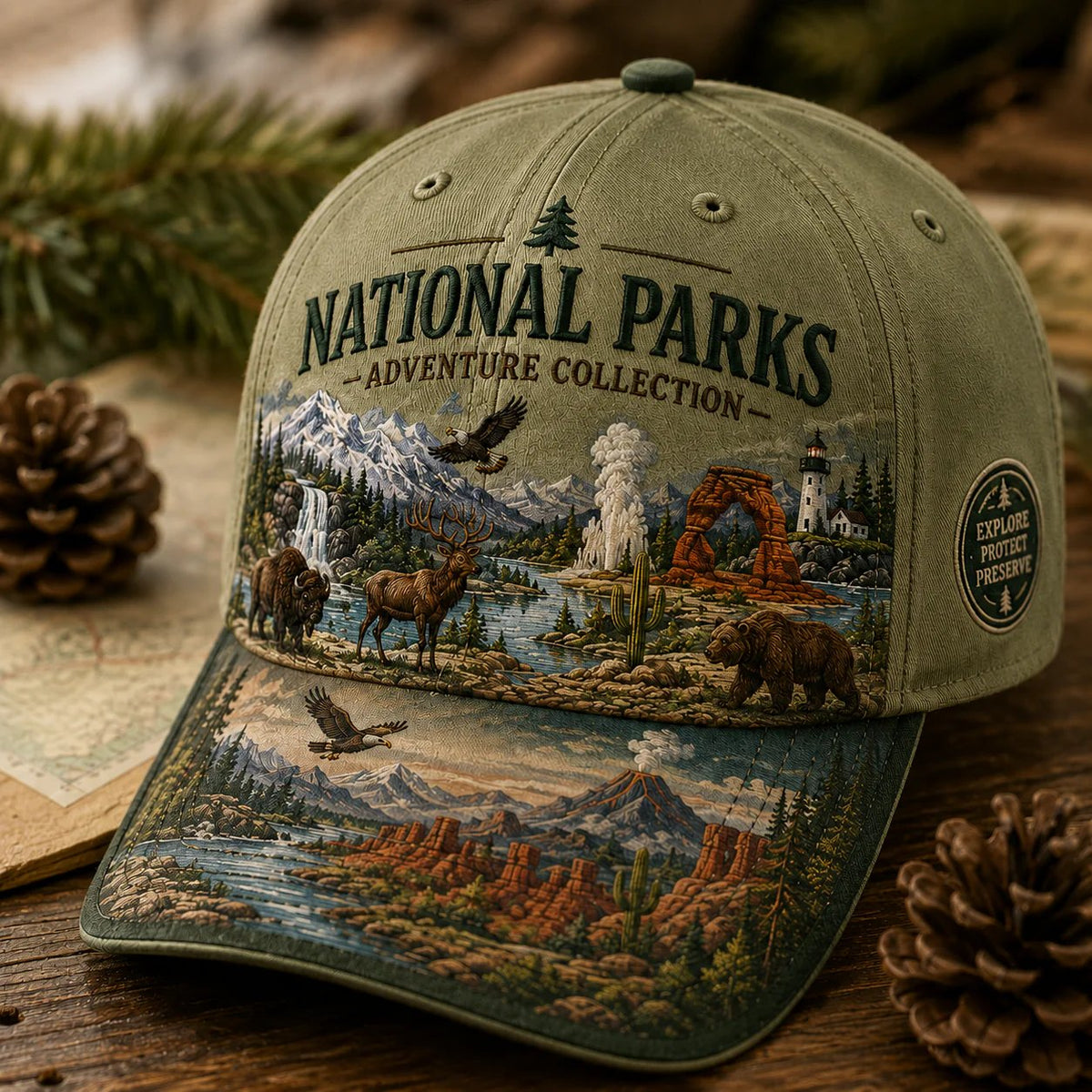 🇺🇸 Last Day Promo: 49% OFF - 🏞️National Park Adventure Cap