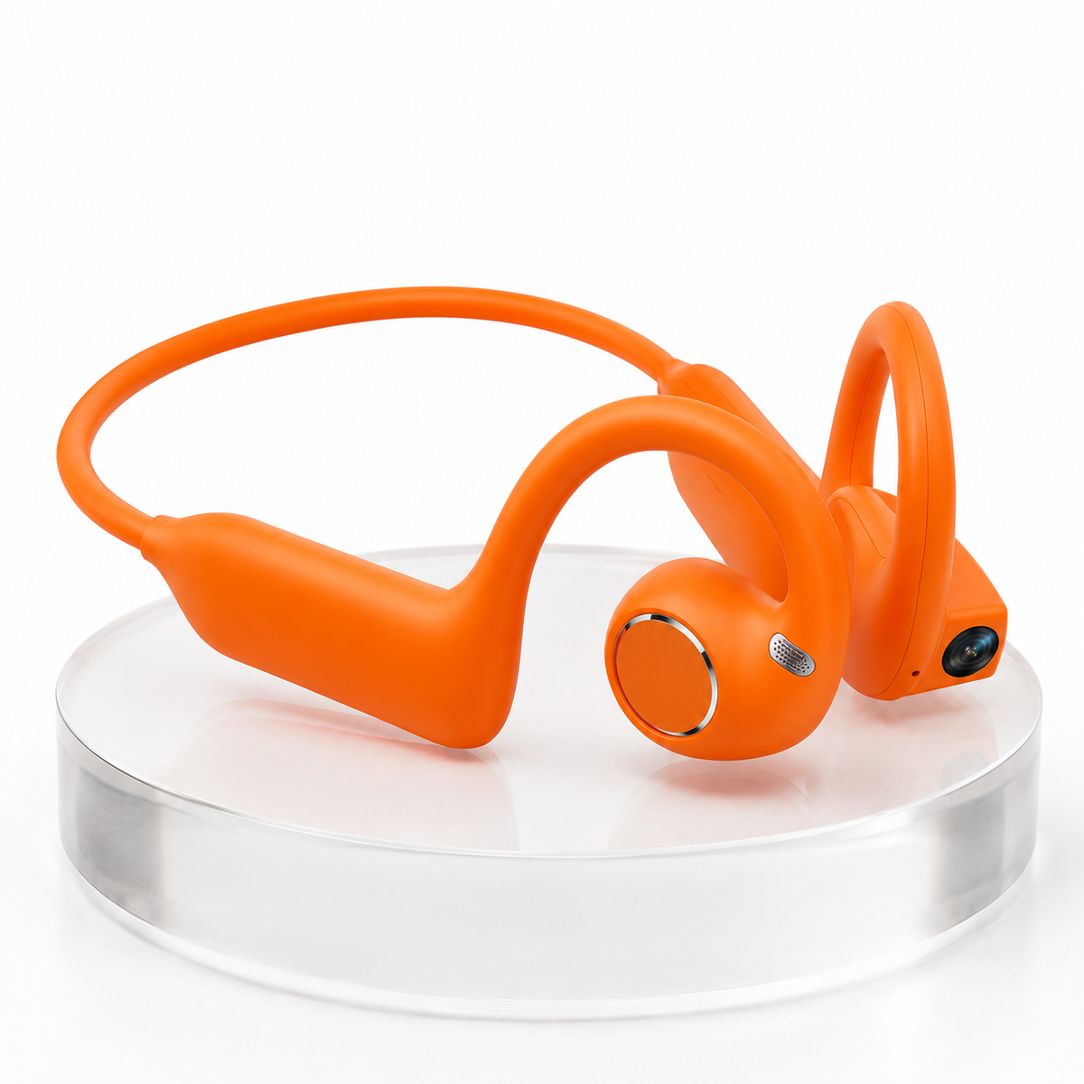 🔥8MP AI Camera Bone Conduction Headphones – Premium High-Fidelity Audio, EIS Video Stabilization, 160+ Language Translation, IP54 Waterproof Headset for Outdoor Vlogging & Sports.