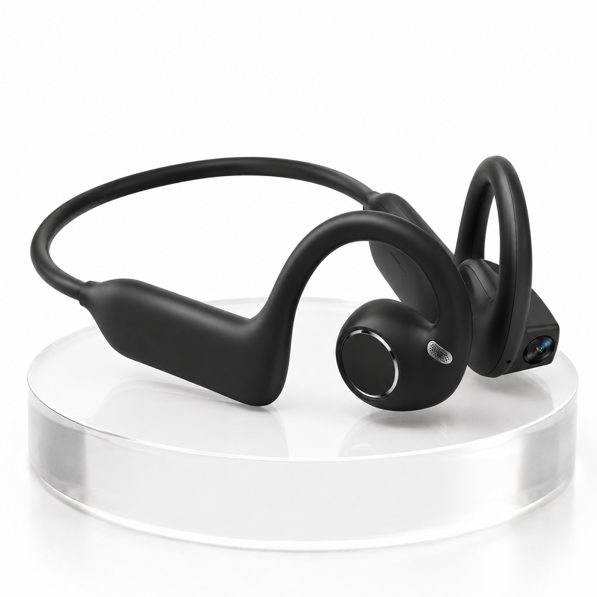 🔥8MP AI Camera Bone Conduction Headphones – Premium High-Fidelity Audio, EIS Video Stabilization, 160+ Language Translation, IP54 Waterproof Headset for Outdoor Vlogging & Sports.