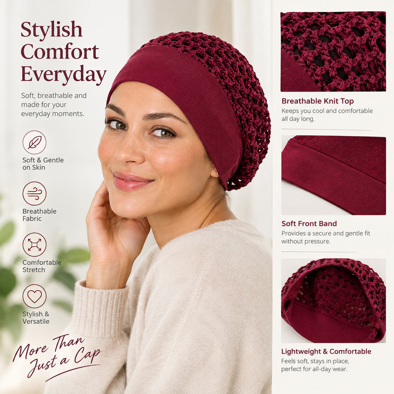 🌿 Gentle on Hair & Scalp! Breathable Elastic Mesh Hair Net Cap 🎀