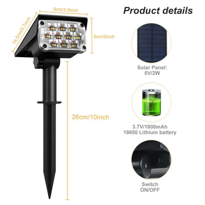 Adjustable LED Durable Solar Garden Spot Lights