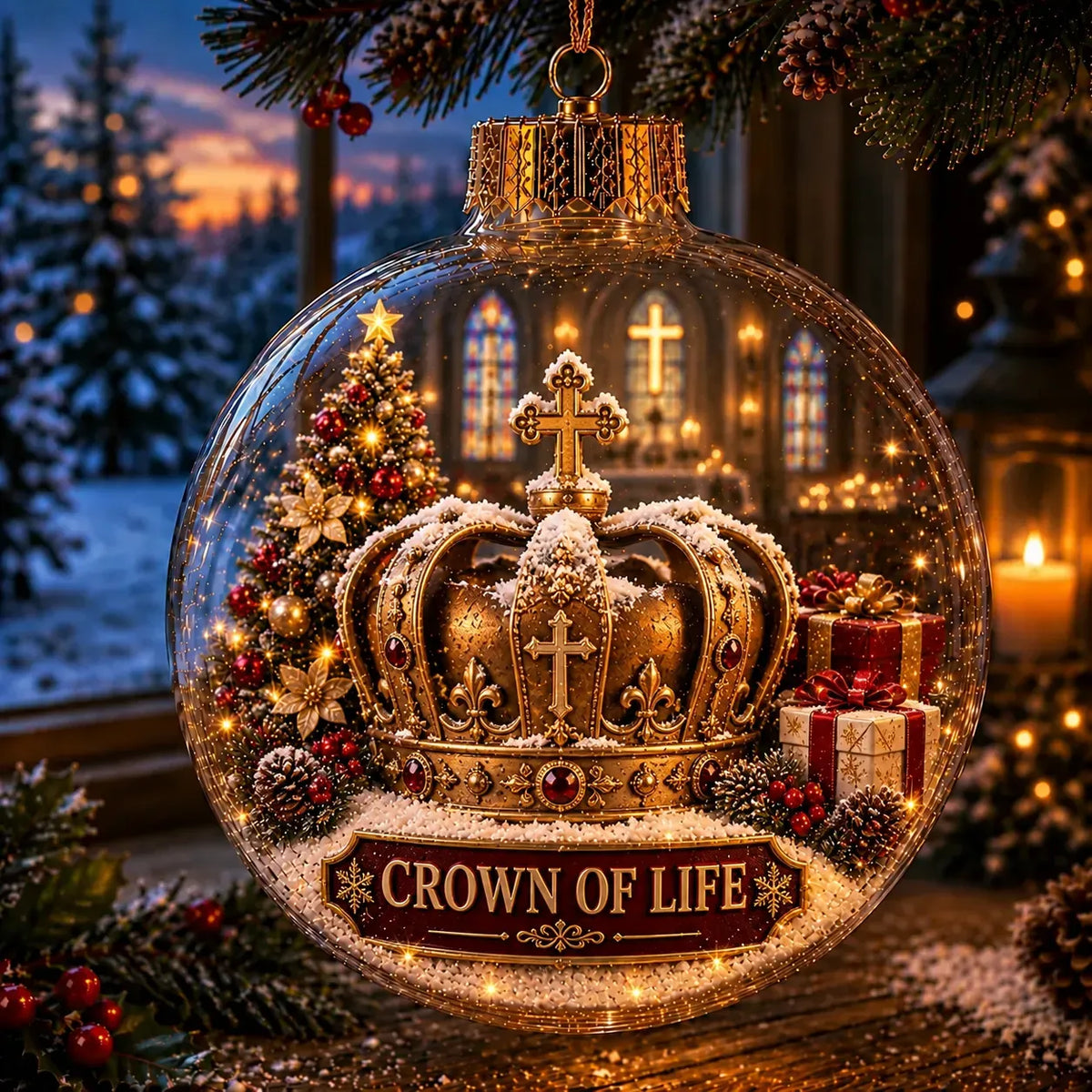 ✝️ Light-Up Christian Faith Christmas Ornament | 12 Glowing Faith-Inspired Designs for Trees, Mantels & Meaningful Gifts 🎄