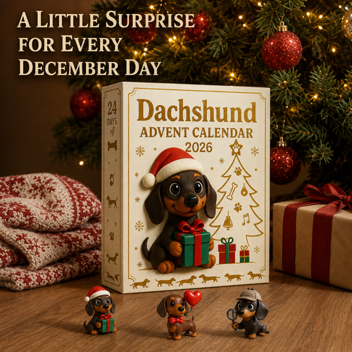 🎄HOT SALE 49% OFF🐾 2026 Dachshund Advent Calendar 🐶✨