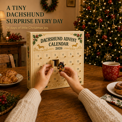 🎄HOT SALE 49% OFF🐾 2026 Dachshund Advent Calendar 🐶✨