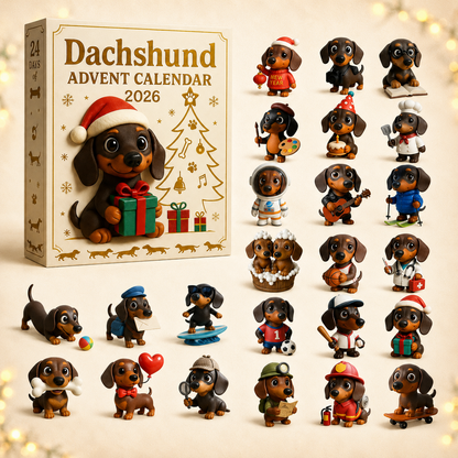 🎄HOT SALE 49% OFF🐾 2026 Dachshund Advent Calendar 🐶✨