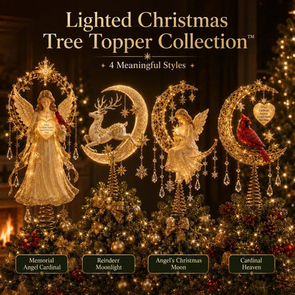🔥Last Day 50% OFF – 🎄 Lighted Memorial Christmas Tree Topper Collection