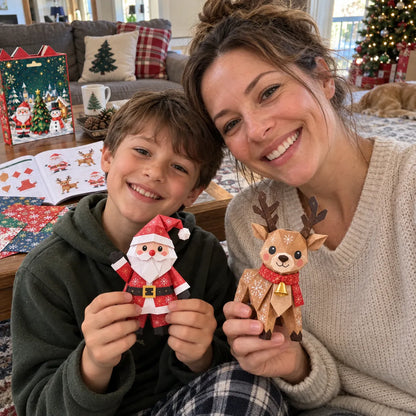 🎄✨ Create Your Own Christmas Magic – Easy 3D Layered Paper Craft Kit for Beginners