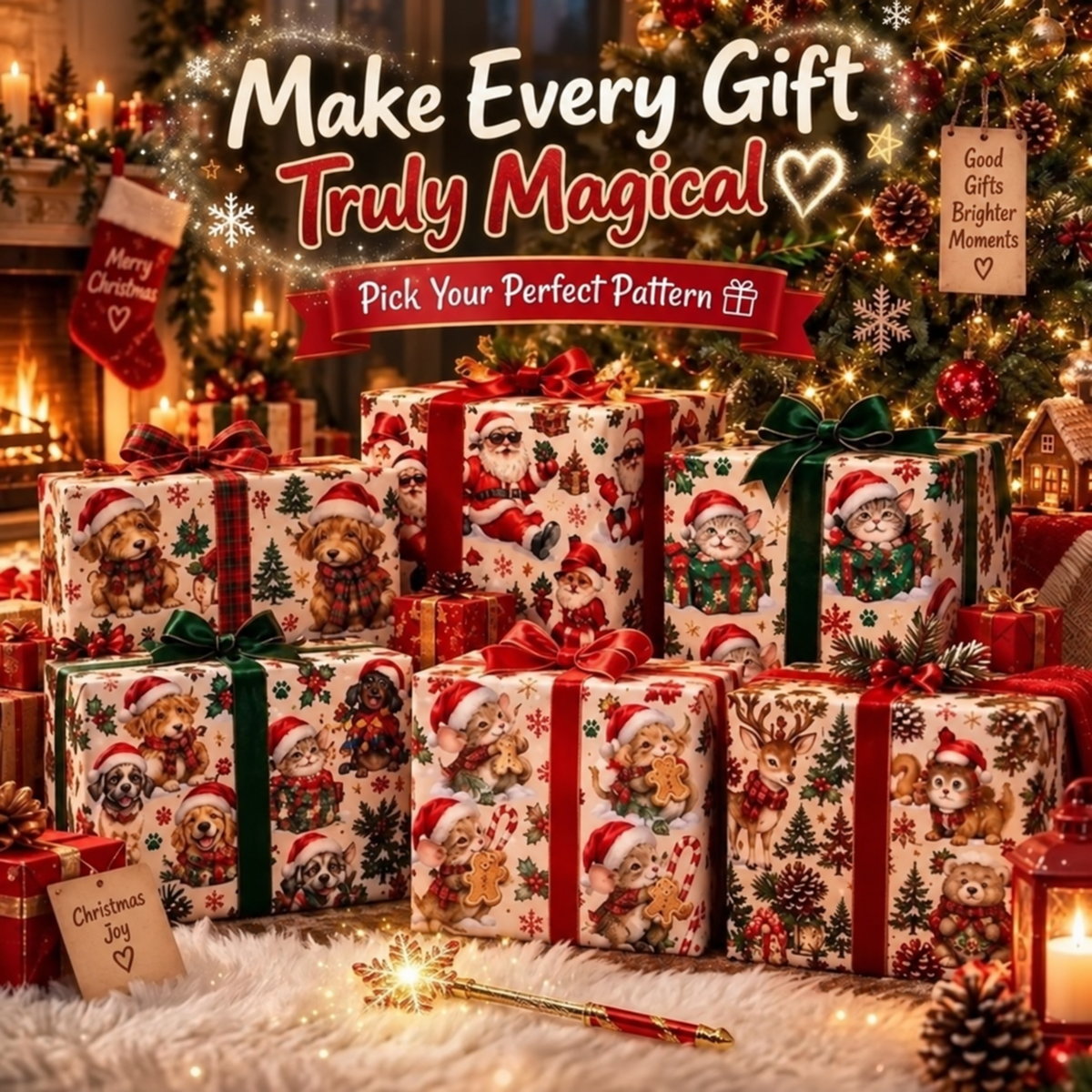 🎁 3M Premium Christmas Wrapping Paper Rolls