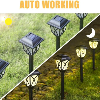 Solar LED Warm Light Lawn Lights