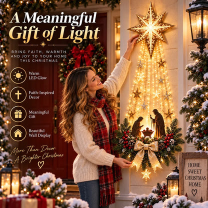 ✝️✝️ Bethlehem Star Nativity Wall Light – A Little Holy Night Magic, Right on Your Wall ✨