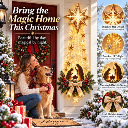 ✝️✝️ Bethlehem Star Nativity Wall Light – A Little Holy Night Magic, Right on Your Wall ✨