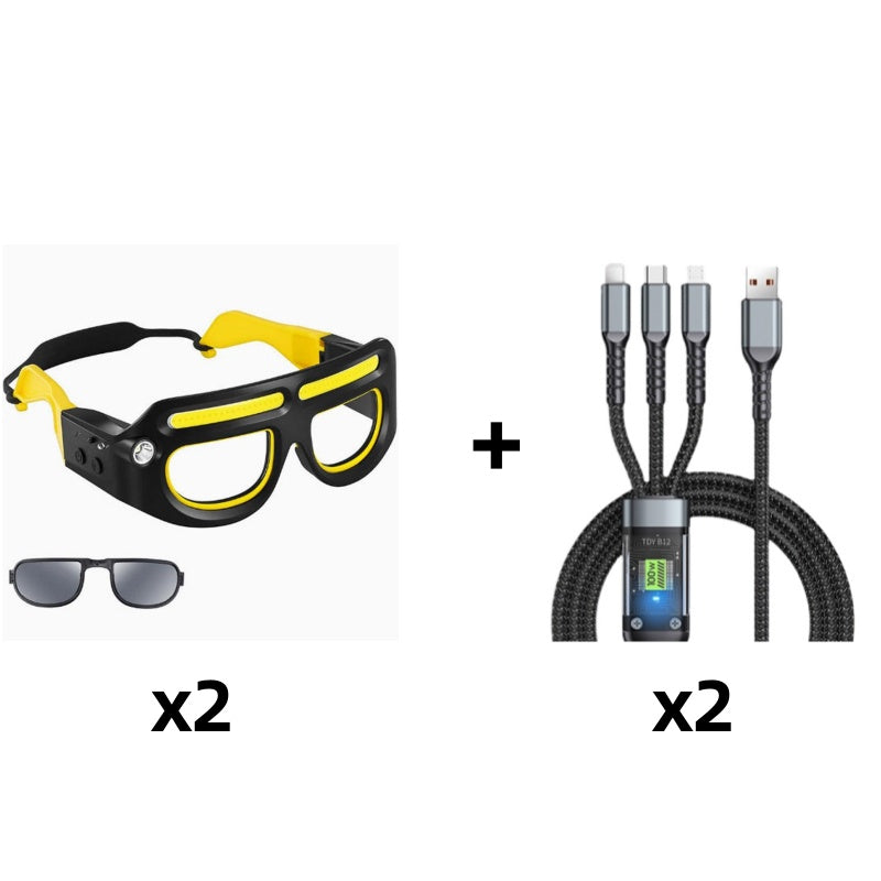 📢📢49 % OFF !!✨Rechargeable LED Glasses Headlamp
