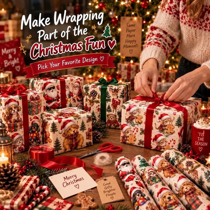 🎁 3M Premium Christmas Wrapping Paper Rolls