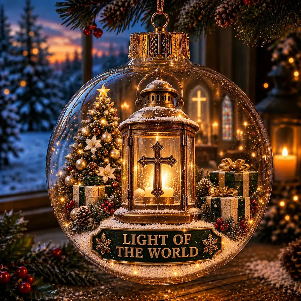 ✝️ Light-Up Christian Faith Christmas Ornament | 12 Glowing Faith-Inspired Designs for Trees, Mantels & Meaningful Gifts 🎄