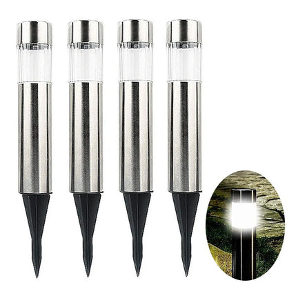Solar Cylindrical LED Pathway Lawn Light