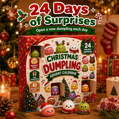 🎅2026 Christmas Squishy Advent Calendar - 24 Days Dumpling Squishies Toys