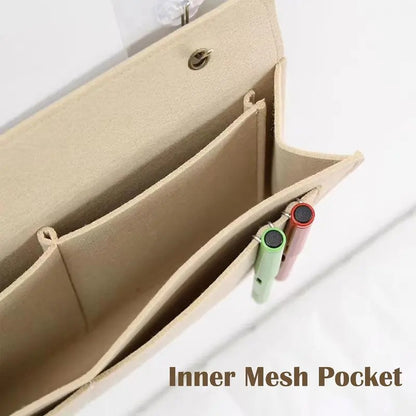 Bedside Caddy, 5 Pockets Felt Bedside Storage Organizer