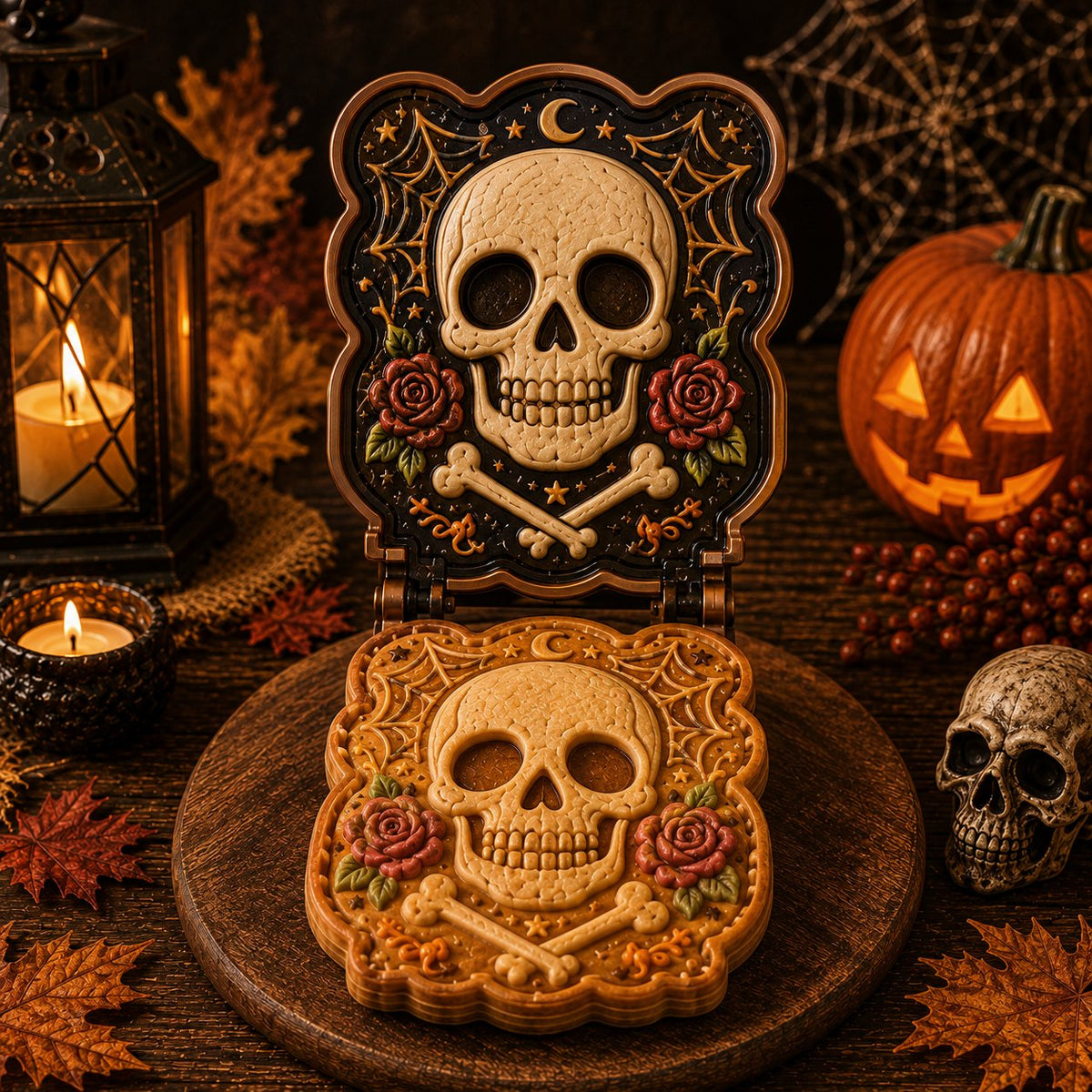 🎃 Halloween Mini Pie Mold Collection | Reusable Embossed Molds for Shaping Detailed Pumpkin, Ghost, Reindeer, Tree & Holiday Pies 🥧✨