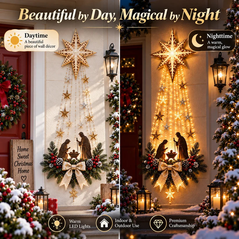 ✝️✝️ Bethlehem Star Nativity Wall Light – A Little Holy Night Magic, Right on Your Wall ✨