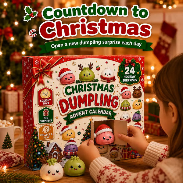 🎅2026 Christmas Squishy Advent Calendar - 24 Days Dumpling Squishies Toys