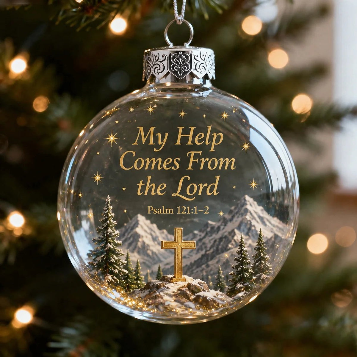 ✨ Psalms Scripture Christmas Ornament – Perfect Christmas Tree Decorations