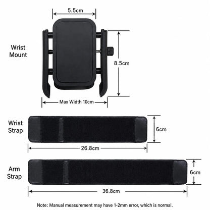 📱 360° Rotating Wrist & Arm Phone Holder – Hands-Free Sports Mount