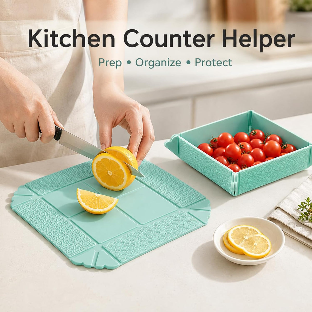 Magnetic Silicone Trivet🍳🧲 Foldable Tray, Heat-Resistant, Food-Grade, Space-Saving