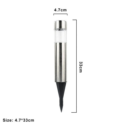 Solar Cylindrical LED Pathway Lawn Light