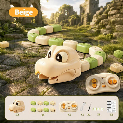 Remote Control Snake Toy with Magnetic Blocks