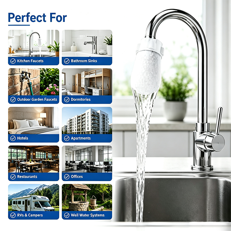 💧 Disposable Cotton Faucet Filter Bags with Fastening Straps