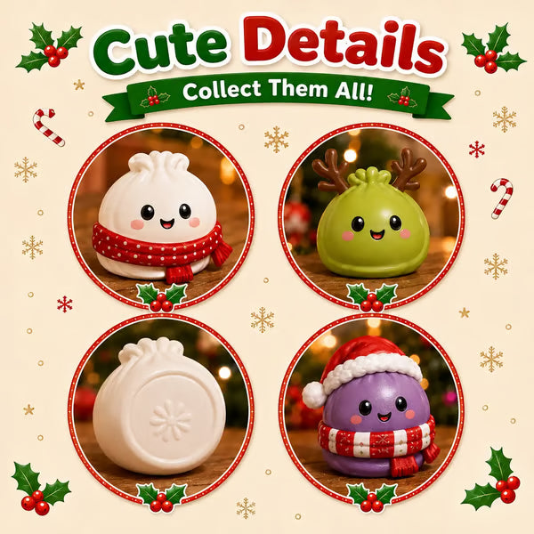 🎅2026 Christmas Squishy Advent Calendar - 24 Days Dumpling Squishies Toys