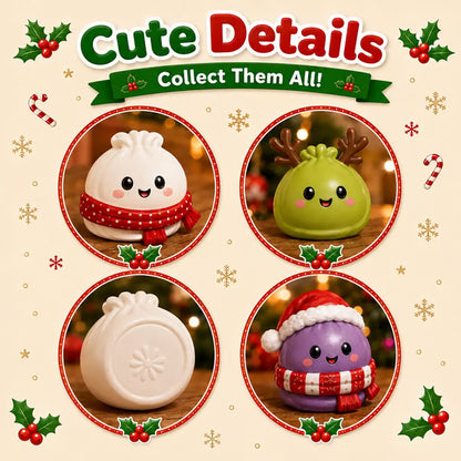 🎅2026 Christmas Squishy Advent Calendar - 24 Days Dumpling Squishies Toys