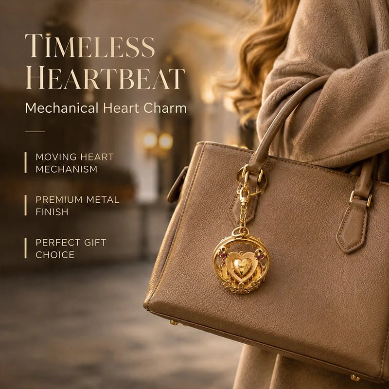 ❤️‍🔥⚙️Heartbeat Mechanical Heart Pendant – ✨Heart Design & Mechanical Aesthetic
