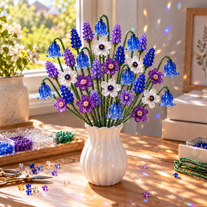 🌷DIY Beaded Wildflower Bouquet Kit – Create Your Own Floral Masterpiece