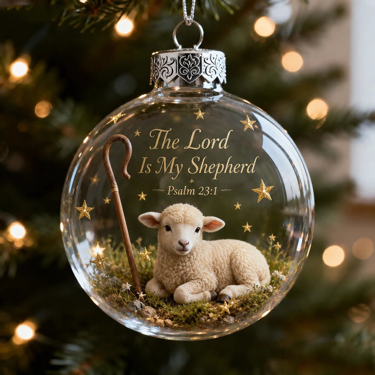 ✨ Psalms Scripture Christmas Ornament – Perfect Christmas Tree Decorations