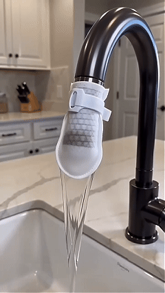 💧 Disposable Cotton Faucet Filter Bags with Fastening Straps