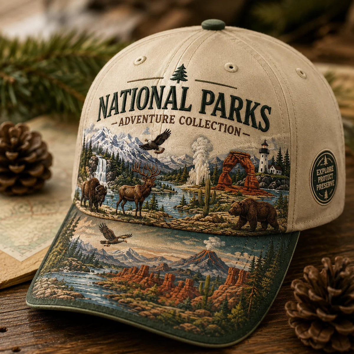 🇺🇸 Last Day Promo: 49% OFF - 🏞️National Park Adventure  Cap