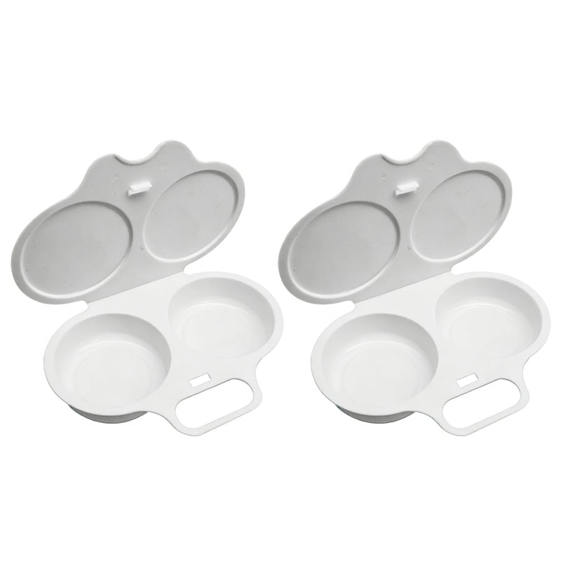 🍳 Microwave Egg Poacher – Dual Egg Breakfast Cooker