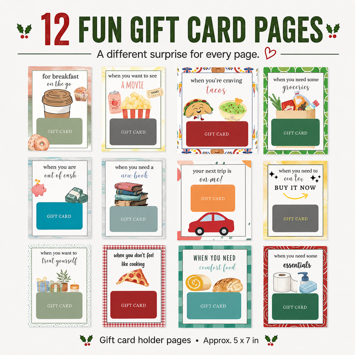 🔥 LIMITED-TIME 50% OFF — 🎅🏼Christmas Gift Card Book📚