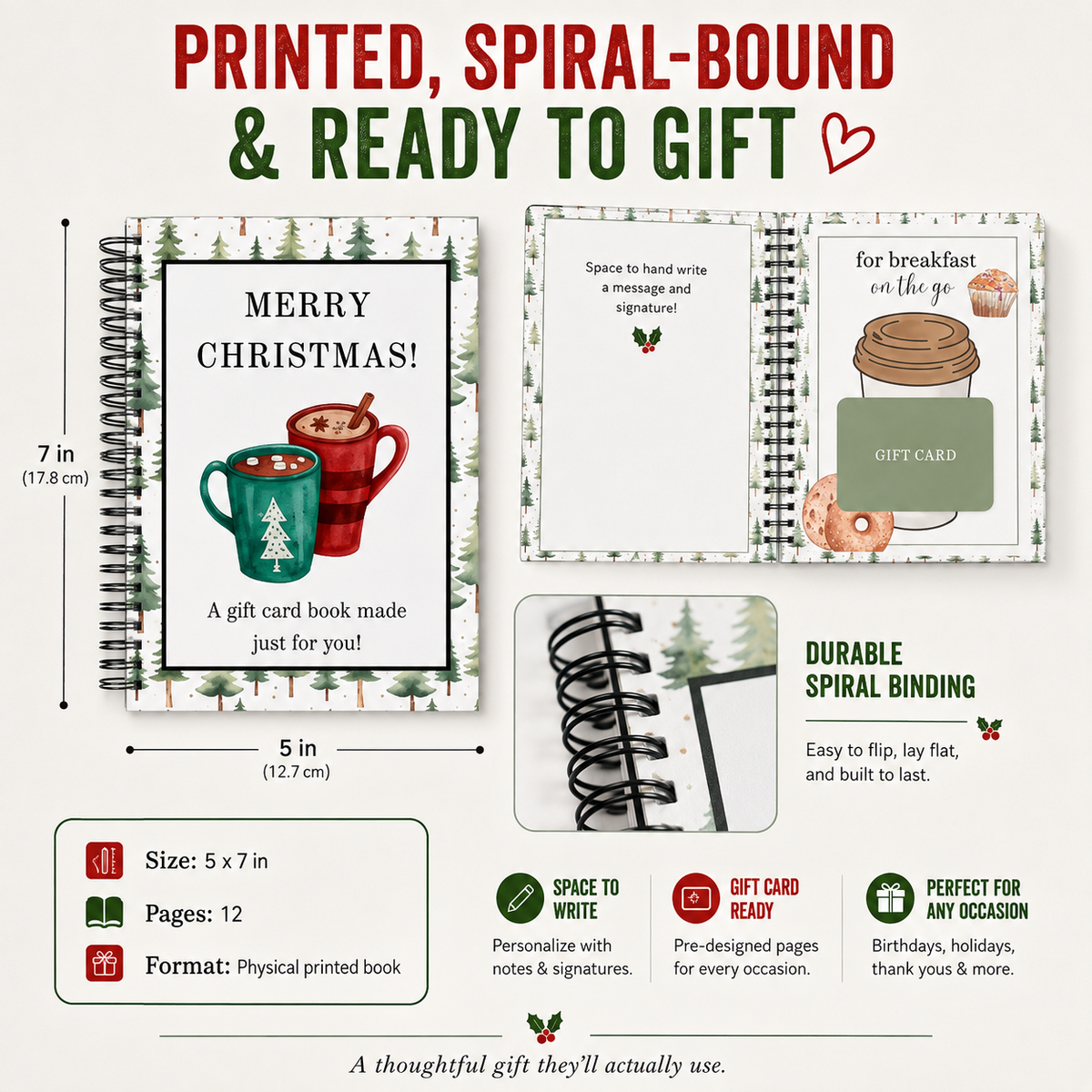 🔥 LIMITED-TIME 50% OFF — 🎅🏼Christmas Gift Card Book📚