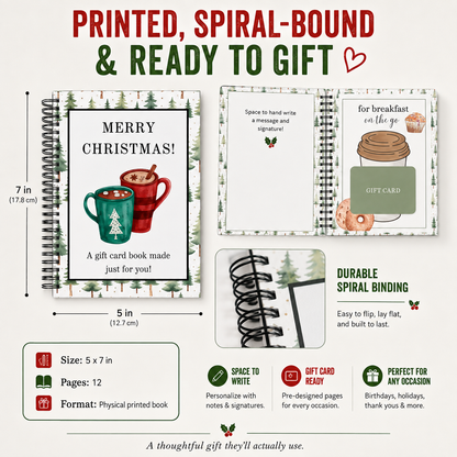 🔥 LIMITED-TIME 50% OFF — 🎅🏼Christmas Gift Card Book📚