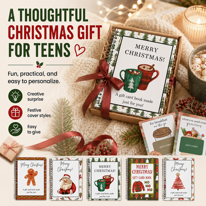 🔥 LIMITED-TIME 50% OFF — 🎅🏼Christmas Gift Card Book📚