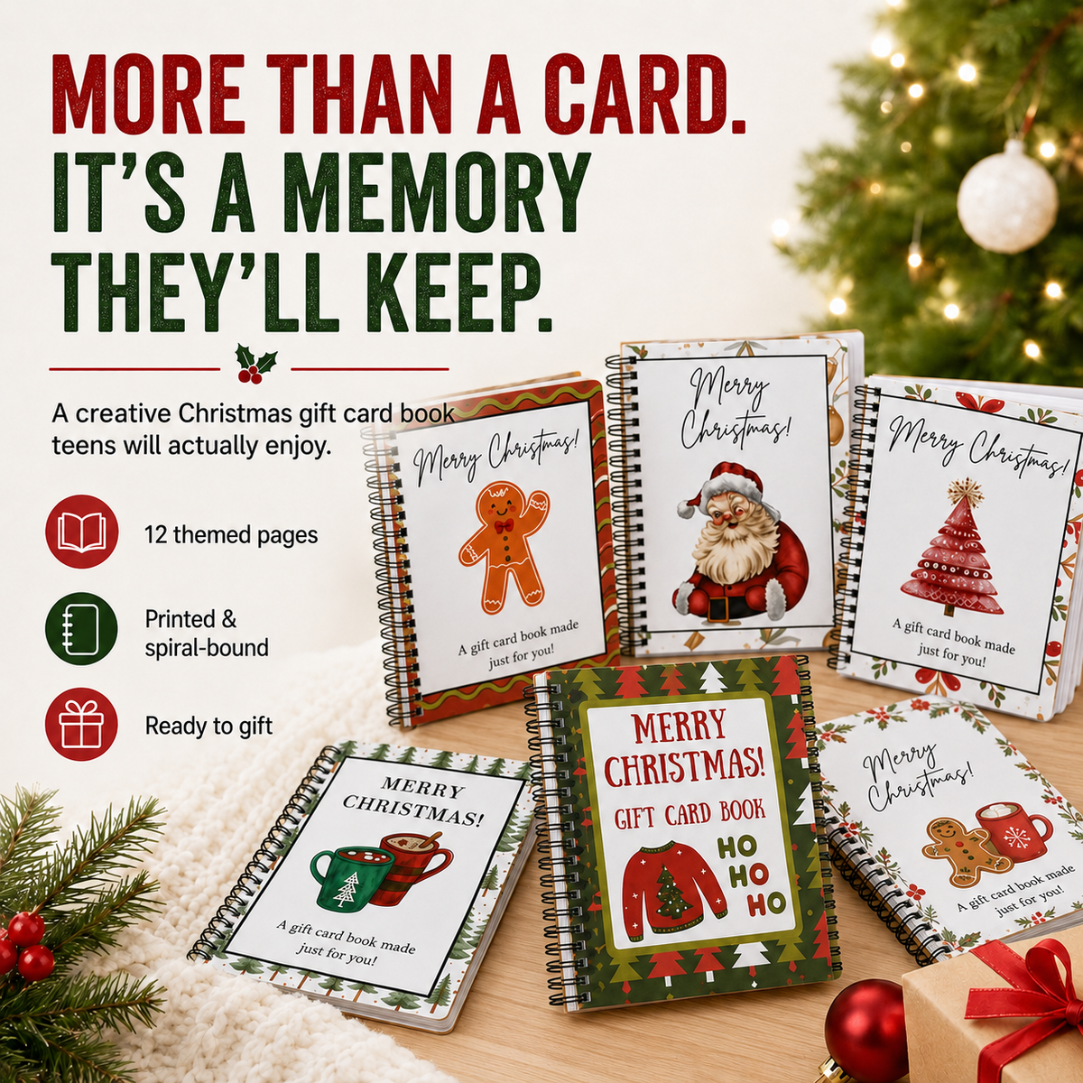 🔥 LIMITED-TIME 50% OFF — 🎅🏼Christmas Gift Card Book📚