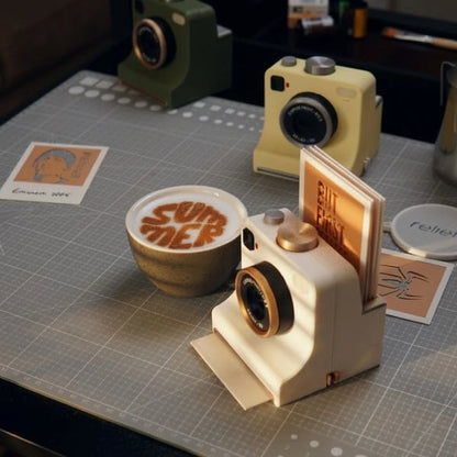 ⭐One-Touch Latte Art Camera – 3D Coffee Stencil Printer Kit for Custom Drink Designs