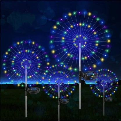 Solar Outdoor Waterproof Yard Fireworks Light