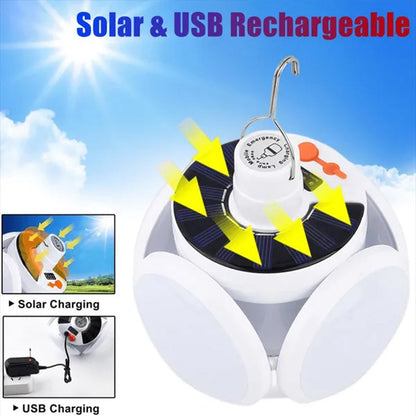 Portable Lightweight LED Bulb Folding Solar Light