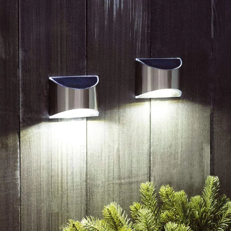 Stainless Steel Outdoor Solar Fence Wall Light