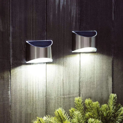 Stainless Steel Outdoor Solar Fence Wall Light
