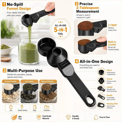 💪Gym Essential|Portable Protein Powder Dispenser Funnel with Carabiner🥤BUY 1 GET 1 FREE
